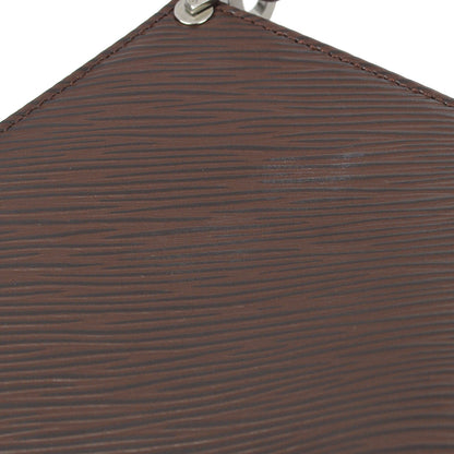 Louis Vuitton 2002 Brown Epi Pochette Demi-lune Handbag M5262D