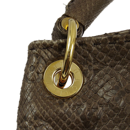 Louis Vuitton * 2010 Gris Monogram Exotic Artsy MM Hobo Handbag M90886