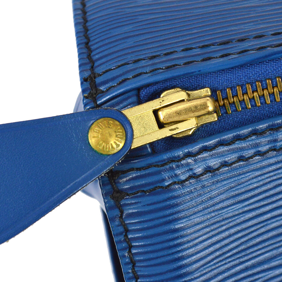 Louis Vuitton 1992 Blue Epi Speedy 25 Handbag M43015