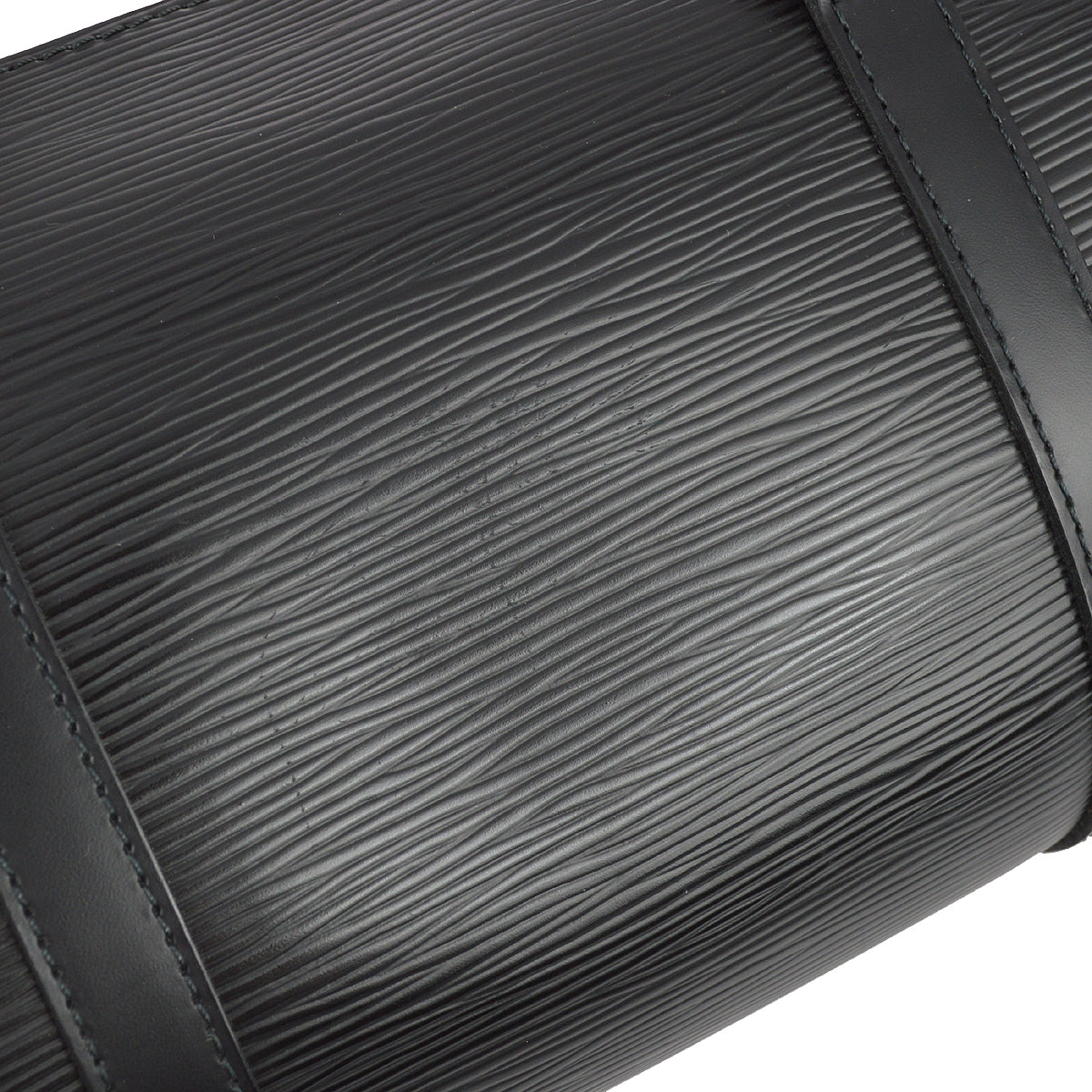 Louis Vuitton 2006 Black Epi Soufflot Handbag M52862