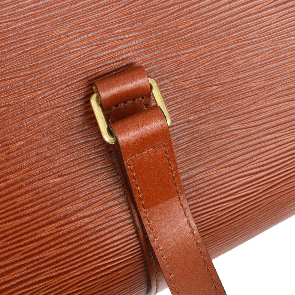 Louis Vuitton 1997 Brown Epi Soufflot Handbag M52223