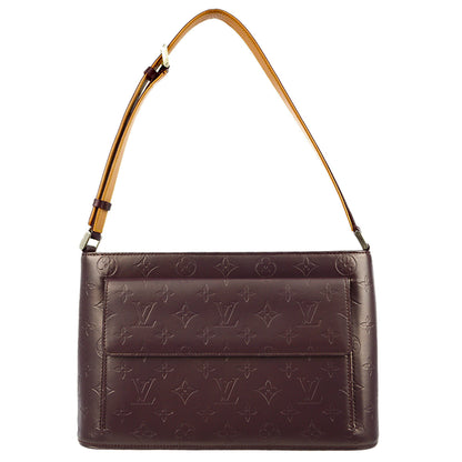 Louis Vuitton 2003 Purple Monogram Mat Alston Shoulder Bag M55126