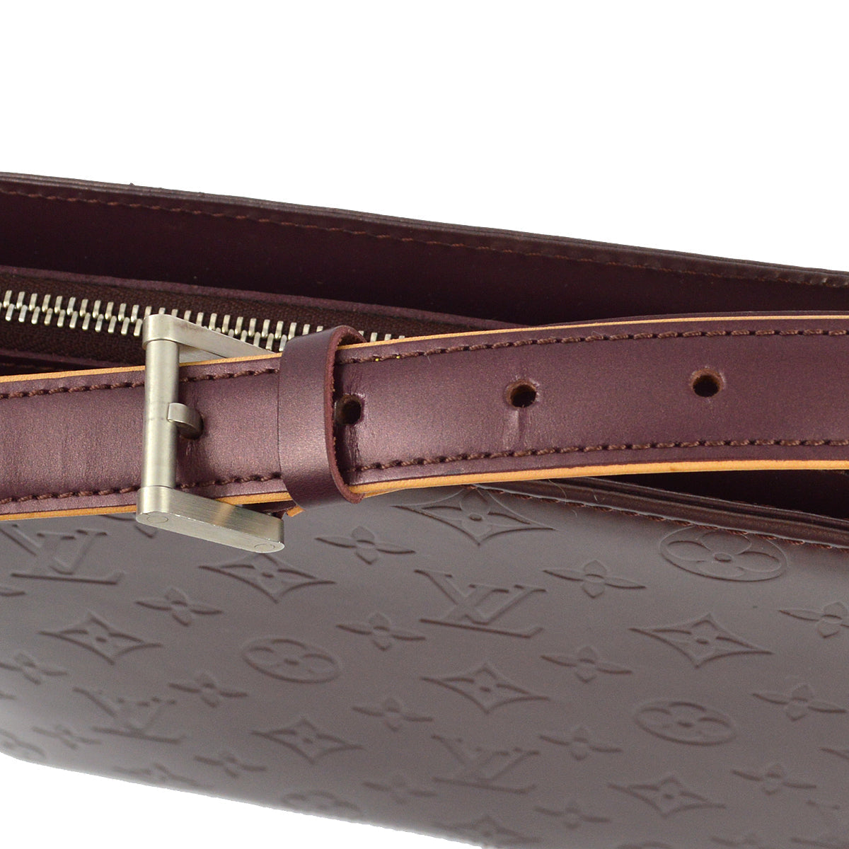 Louis Vuitton 2003 Purple Monogram Mat Alston Shoulder Bag M55126