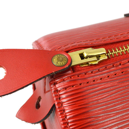 Louis Vuitton 1995 Red Epi Speedy 25 Handbag M43017
