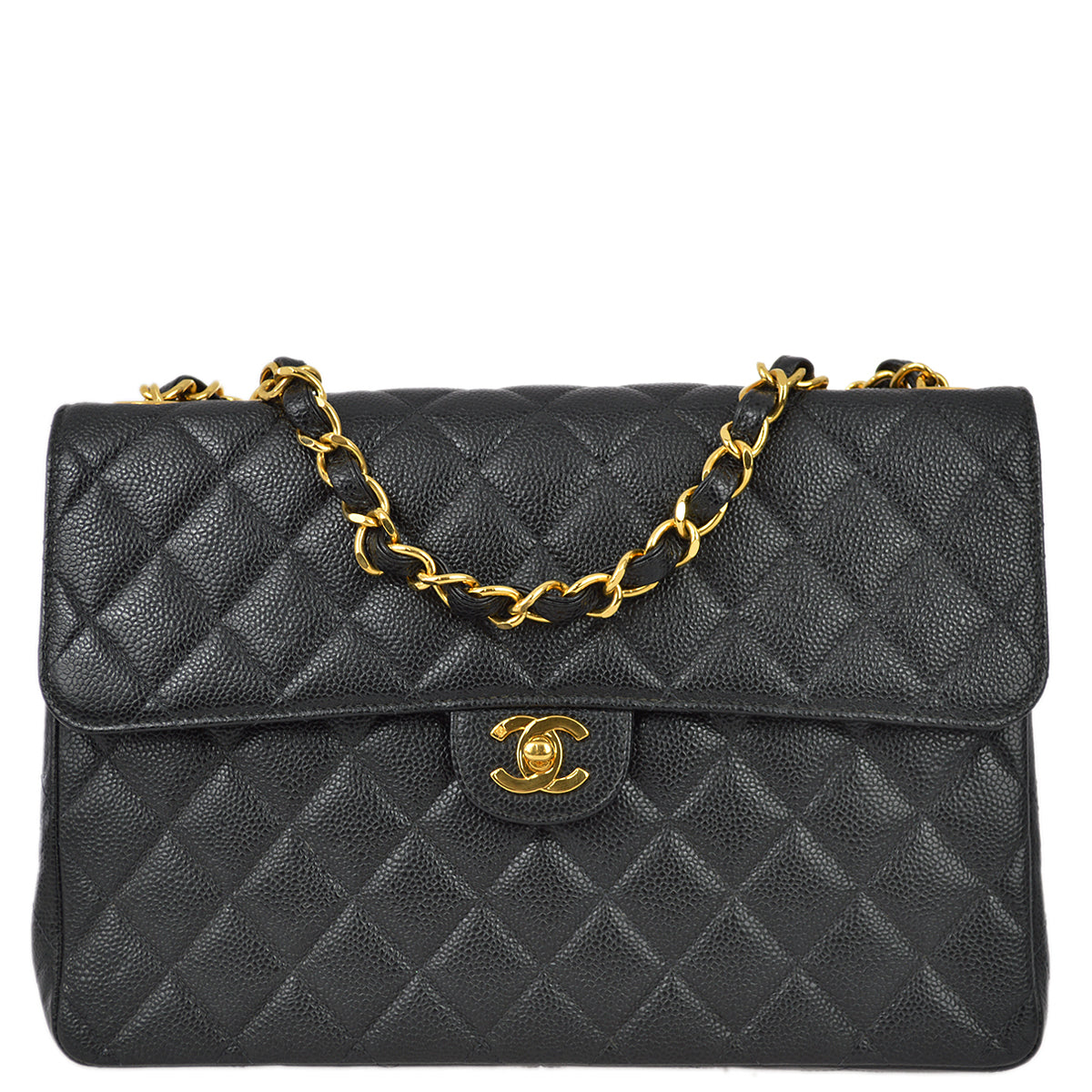 Chanel Classic Flap Caviar Black Shoulder Bag