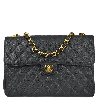 Chanel Classic Flap Caviar Black Shoulder Bag