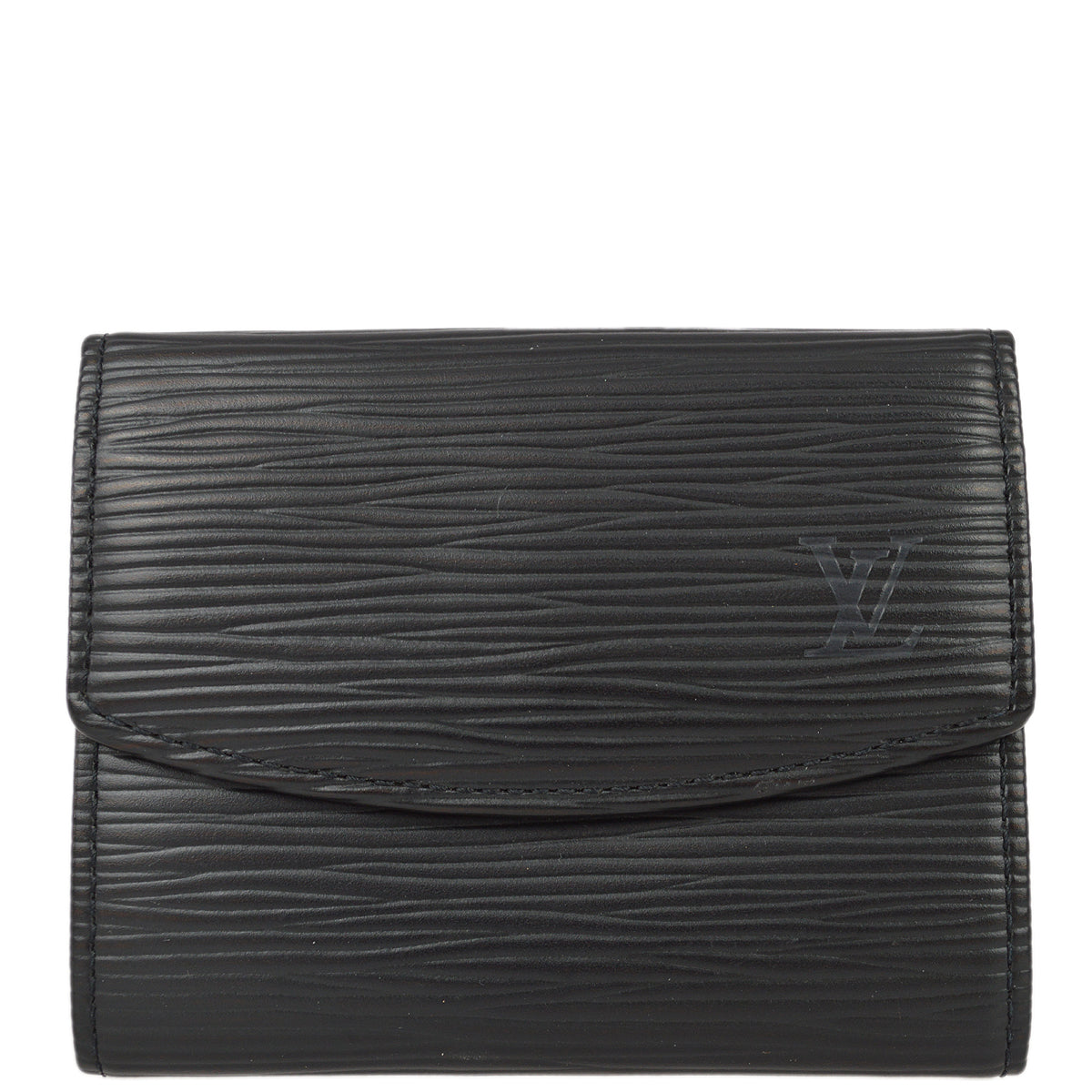 Louis Vuitton 1998 Black Epi Porte Monnaie Simple Coin Purse Wallet M63412