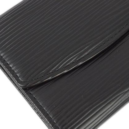 Louis Vuitton 1998 Black Epi Porte Monnaie Simple Coin Purse Wallet M63412