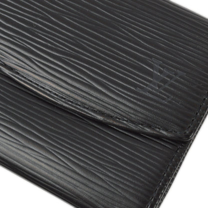 Louis Vuitton 1998 Black Epi Porte Monnaie Simple Coin Purse Wallet M63412