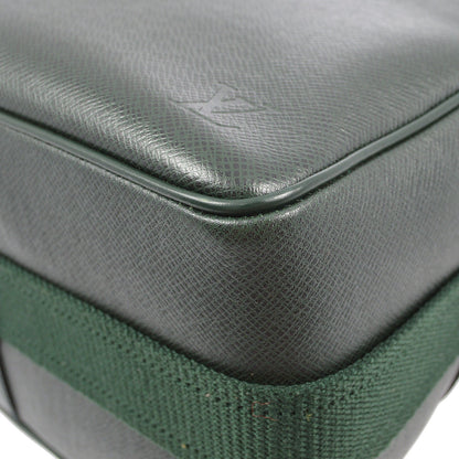 Louis Vuitton 1997 Green Taiga Reporter PM Shoulder Bag M30154