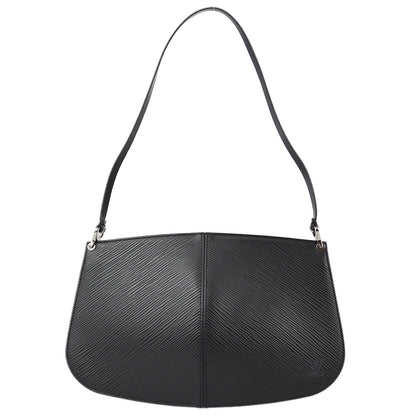 Louis Vuitton 2002 Black Epi Pochette Demi-lune Handbag M52622