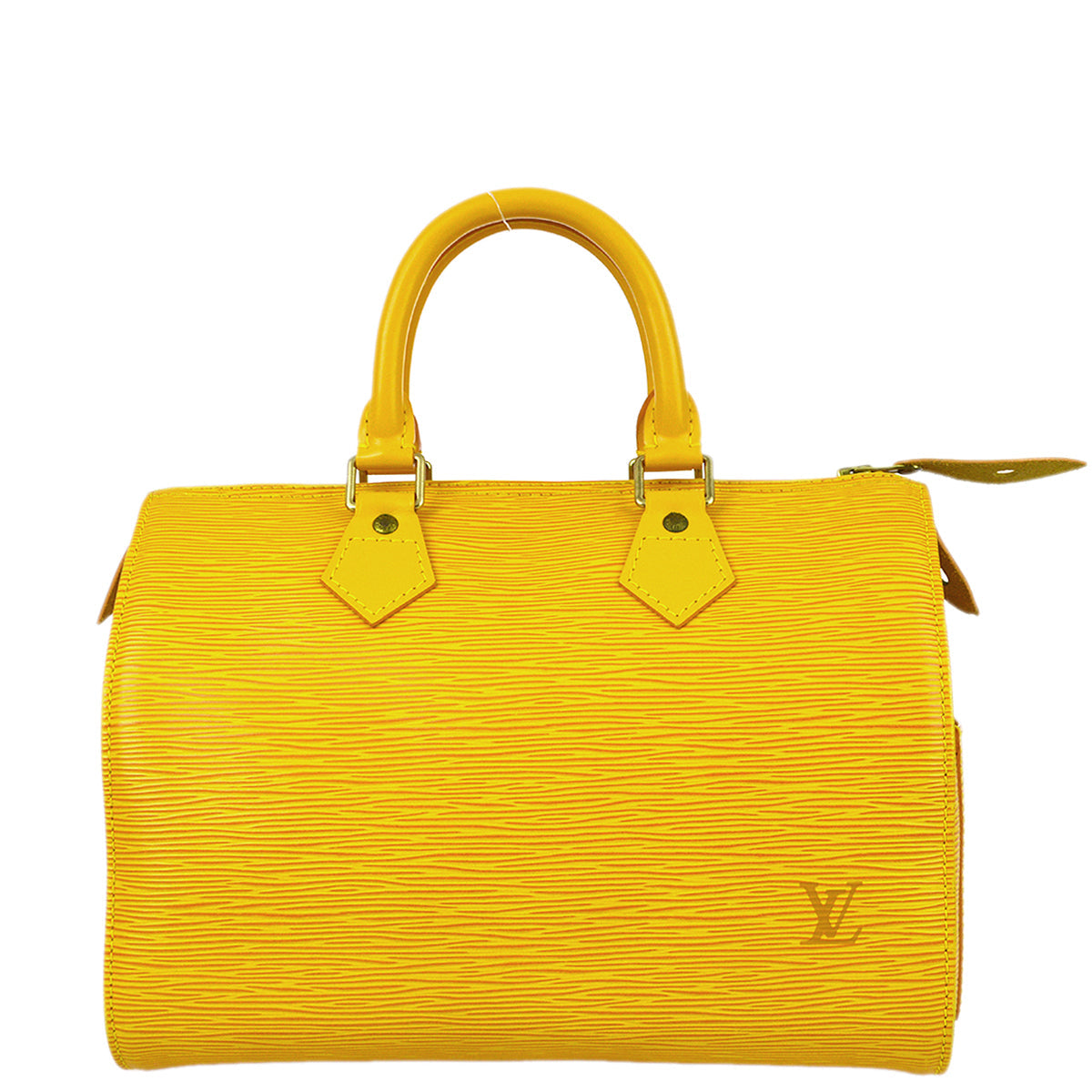 Louis Vuitton 1996 Yellow Epi Speedy 25 Handbag M43019