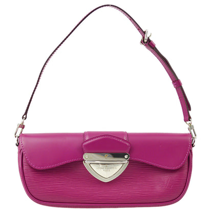 Louis Vuitton 2008 Purple Epi Pochette Montaigne Handbag M5929L