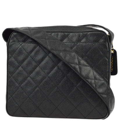Chanel Black Caviar Camera Bag Small