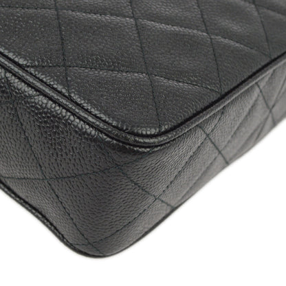 Chanel Black Caviar Camera Bag Small