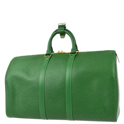 Louis Vuitton 1996 Green Epi Keepall 45 Travel Duffle Handbag M42974