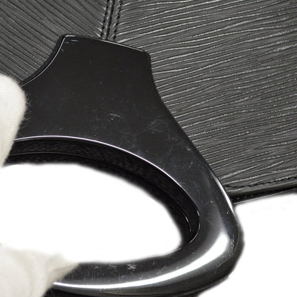 Louis Vuitton 1999 Black Epi Demi-lune Handbag M52682