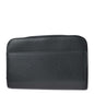 Louis Vuitton 2004 Black Taiga Baikal Clutch Handbag M30182