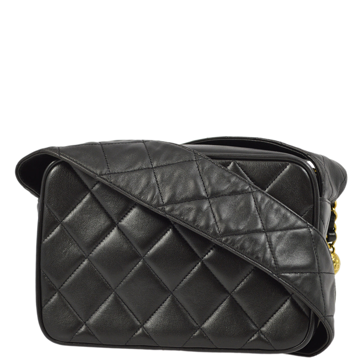 Chanel Mini Lambskin Black Crossbody Style 4