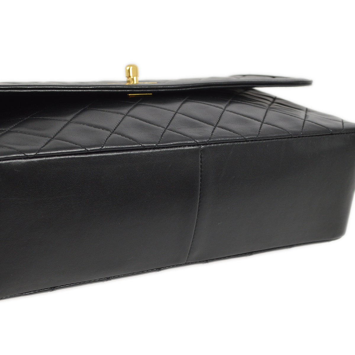 Chanel Flap Lambskin Black Shoulder Bag Style 4