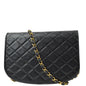 Chanel Black Lambskin Paris Shoulder Bag