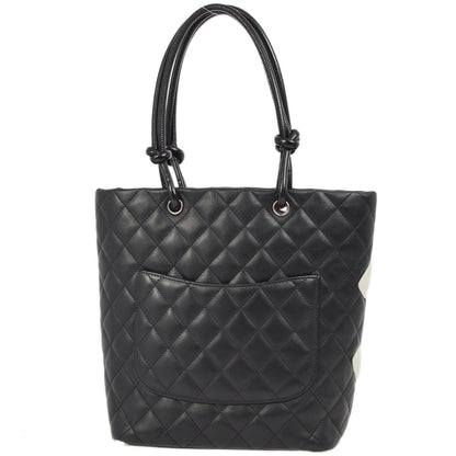 Chanel Cambon Calfskin Black Tote Style 4