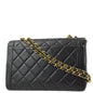 Chanel Black Lambskin Double Chain Shoulder Bag