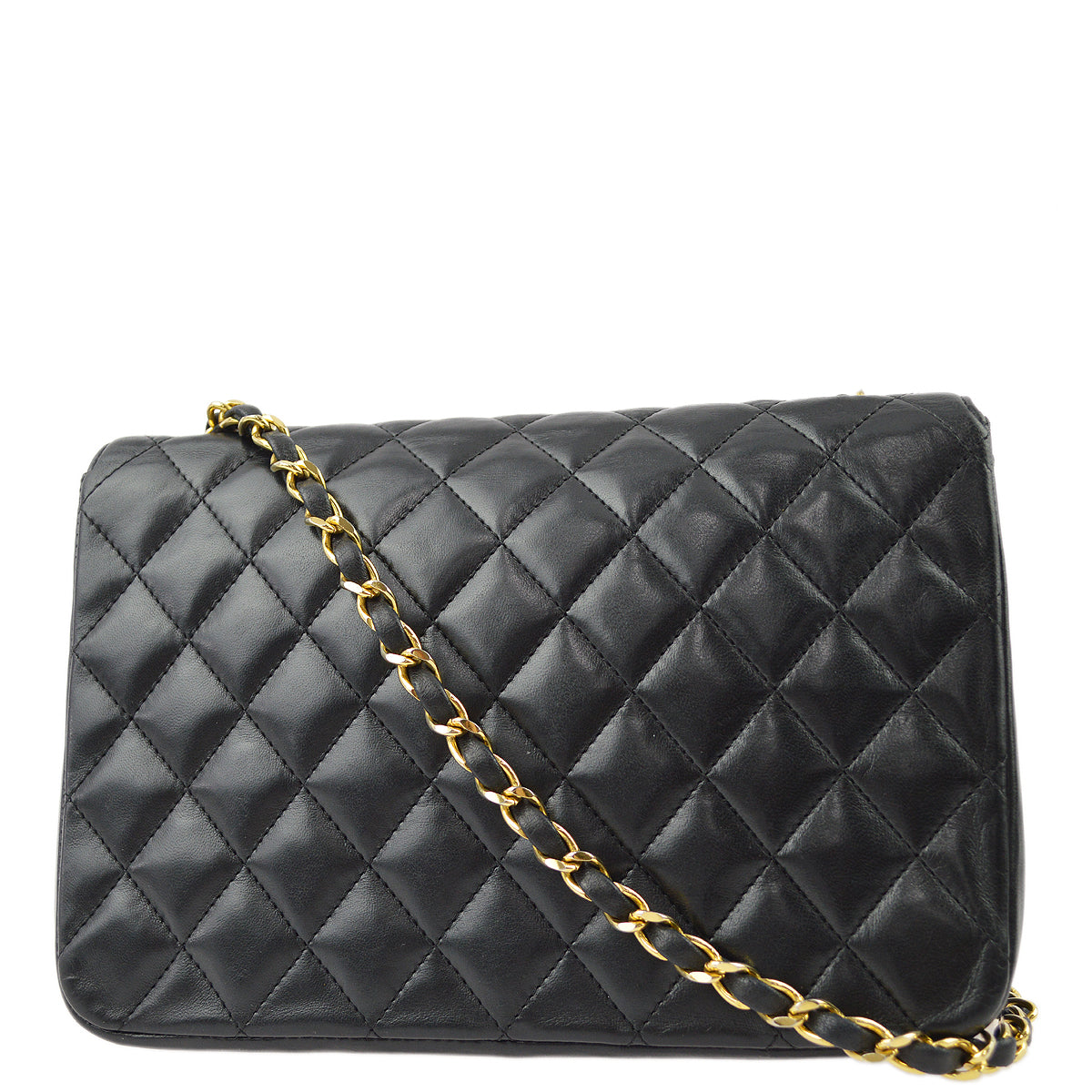 Chanel Lambskin Black Chain Shoulder Bag Style