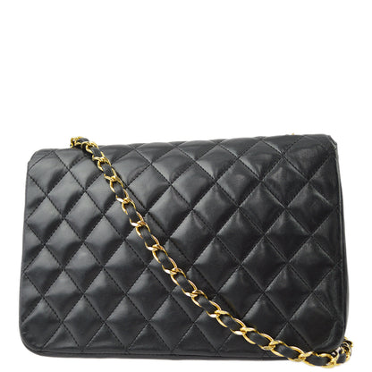 Chanel Lambskin Black Chain Shoulder Bag Style