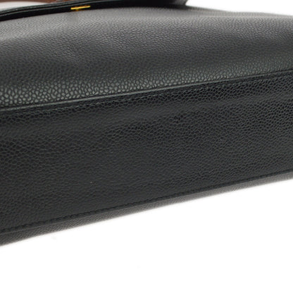 Chanel Kelly Caviar Black Handbag
