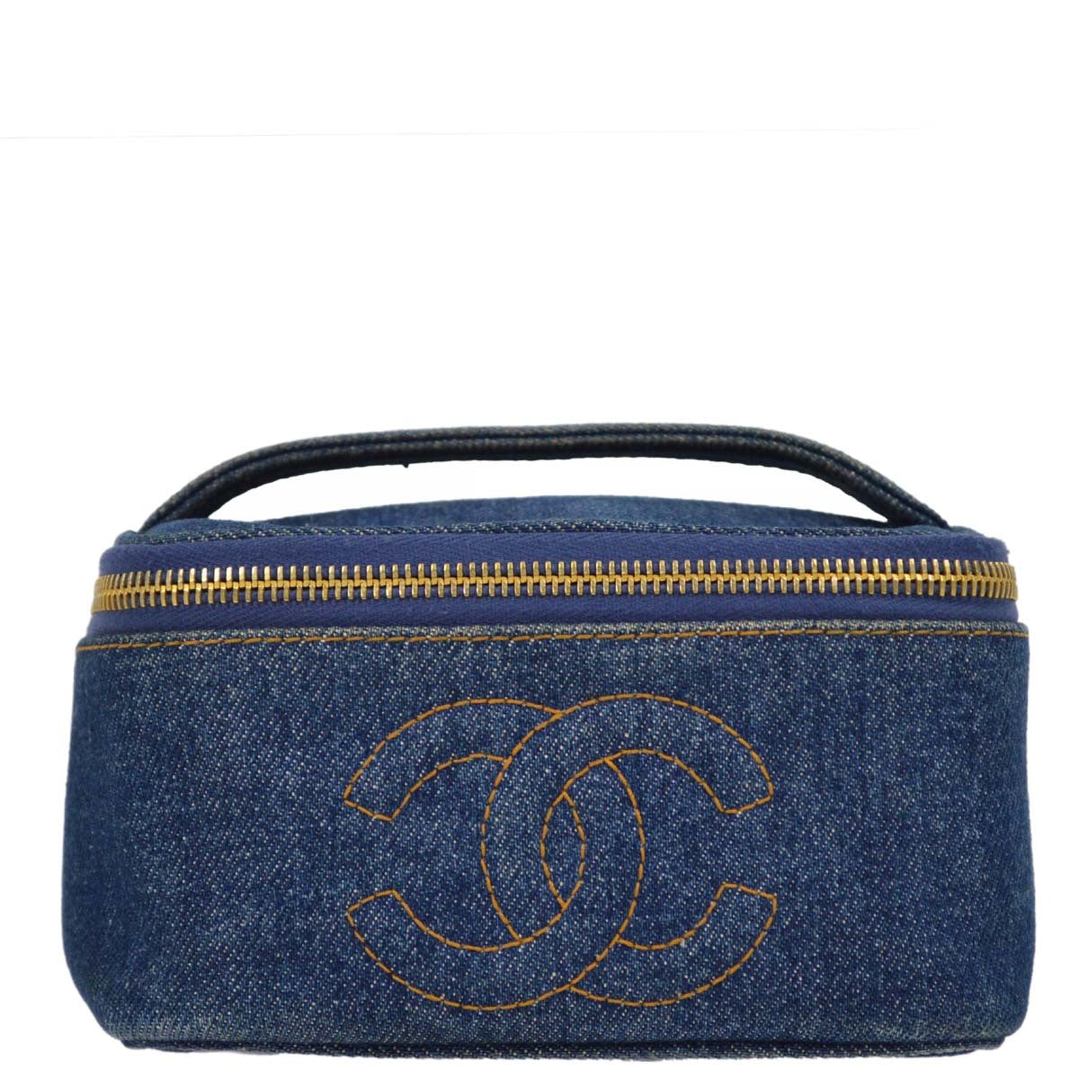Chanel Blue Timeless Vanity Handbag
