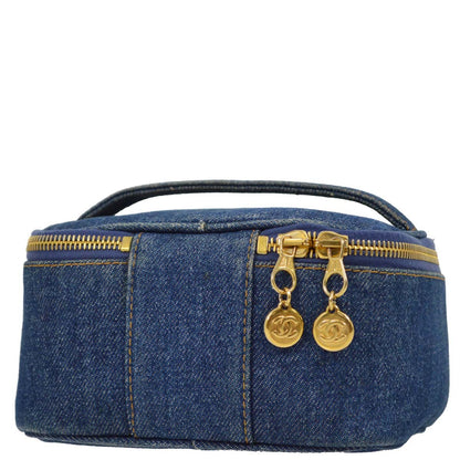 Chanel Blue Timeless Vanity Handbag