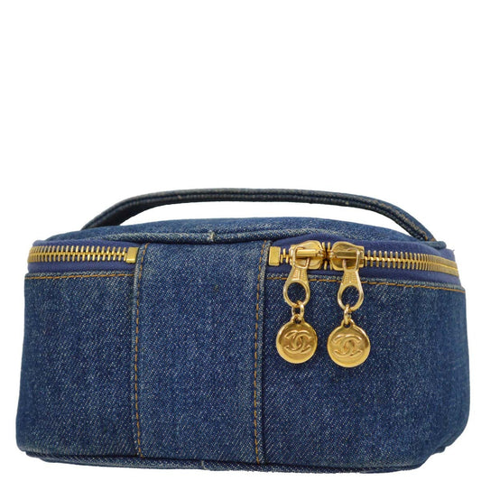 Chanel Blue Timeless Vanity Handbag
