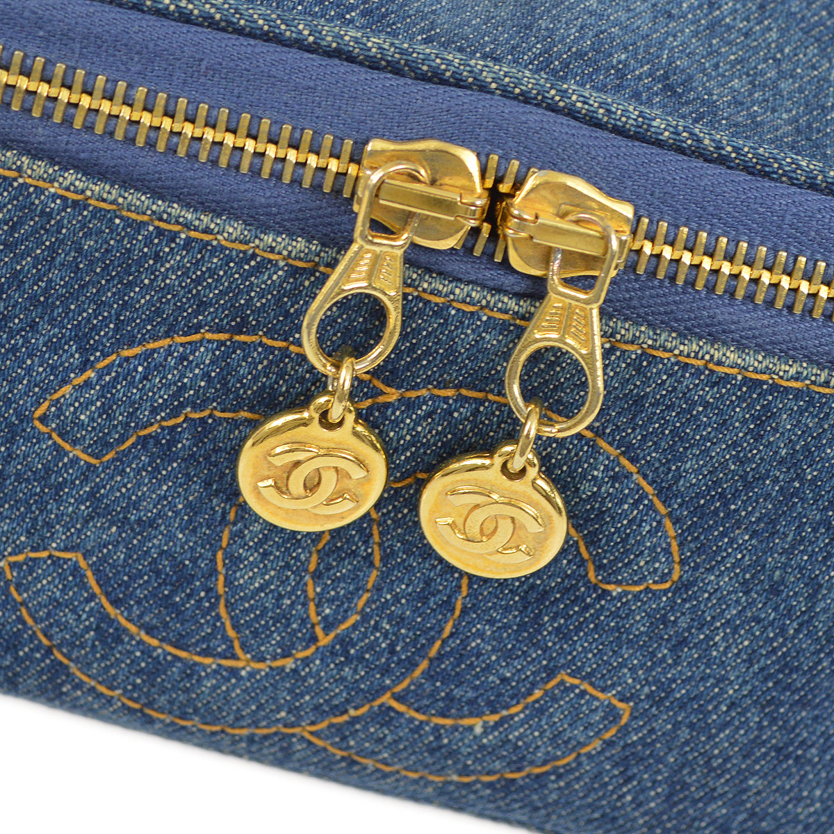 Chanel Blue Timeless Vanity Handbag