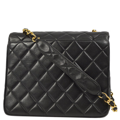 Chanel Flap Lambskin Black Shoulder Bag Style 3