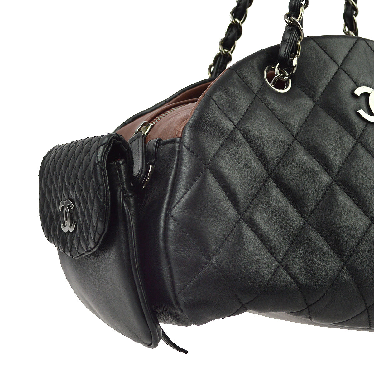 Chanel Lambskin Black Shoulder Bag Style 2