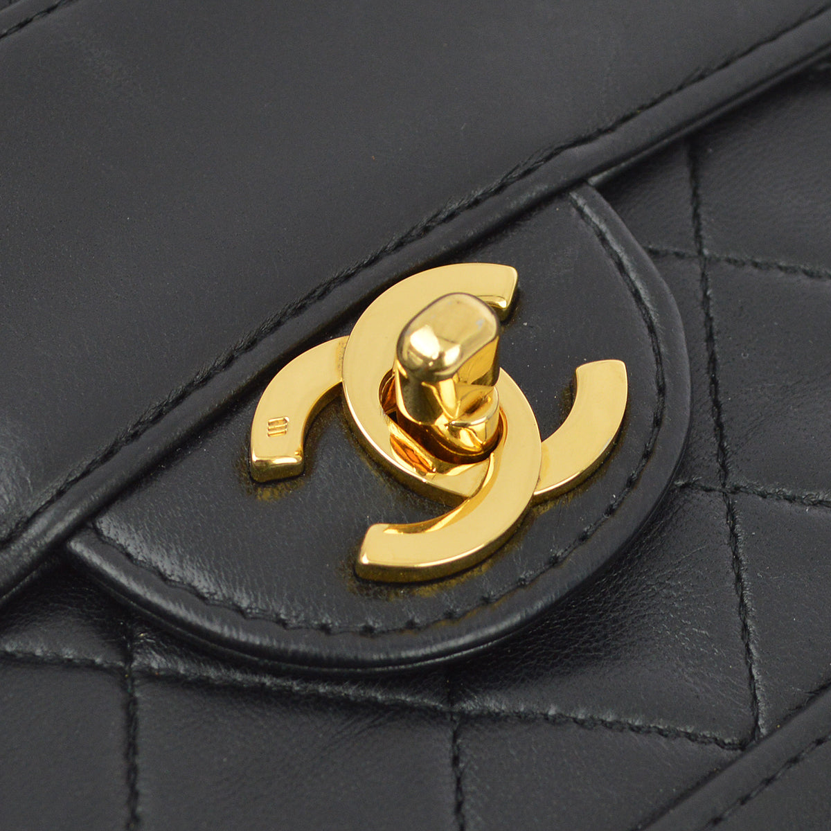 Chanel Flap Lambskin Black Shoulder Bag Style 2