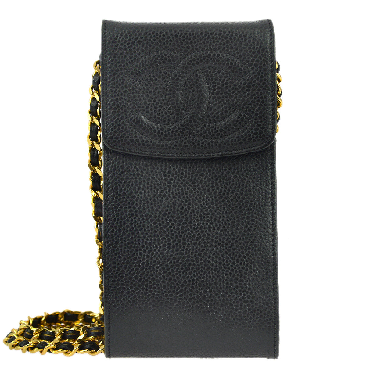 Chanel Caviar Black Chain Shoulder Bag