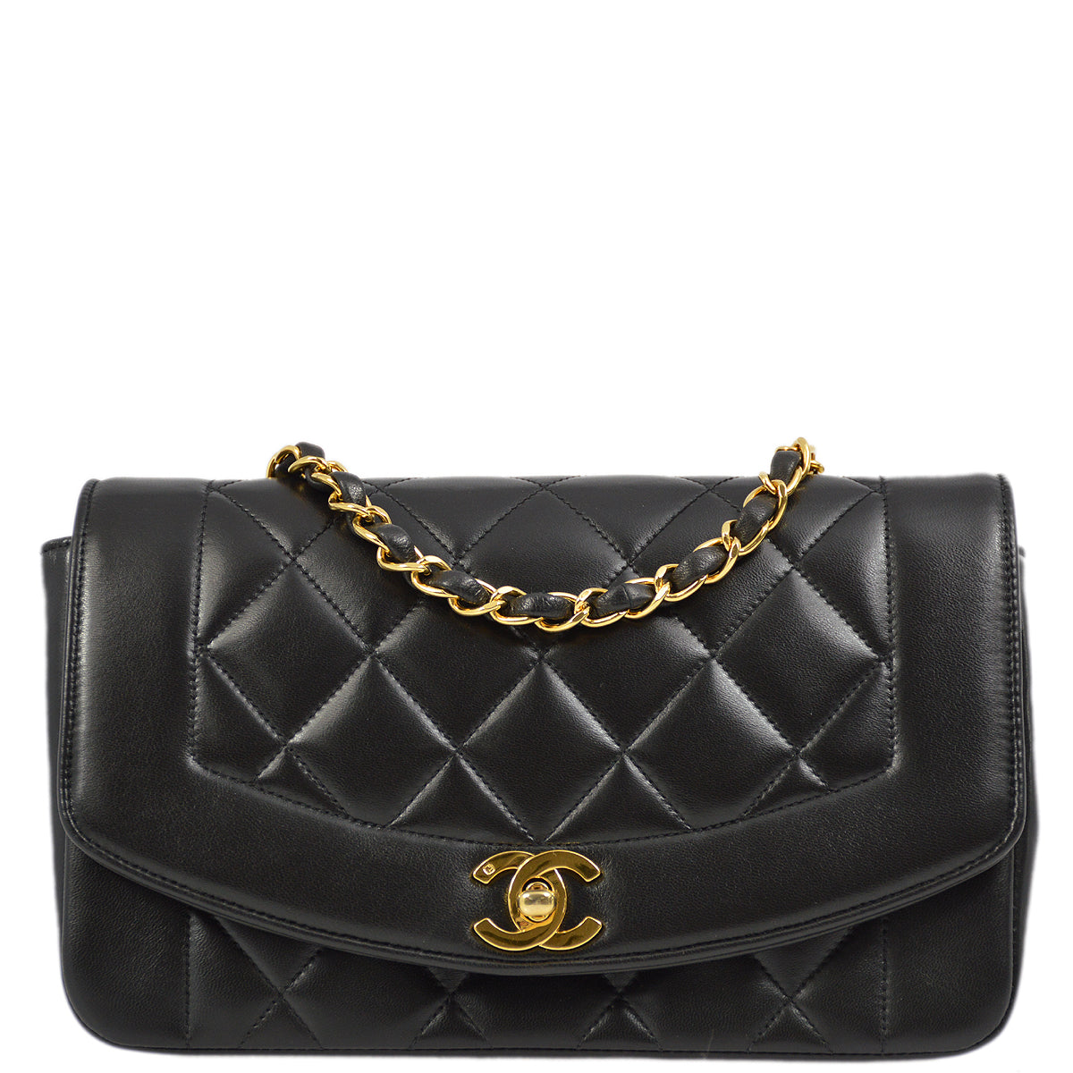 Chanel Small Lambskin Black Shoulder Bag
