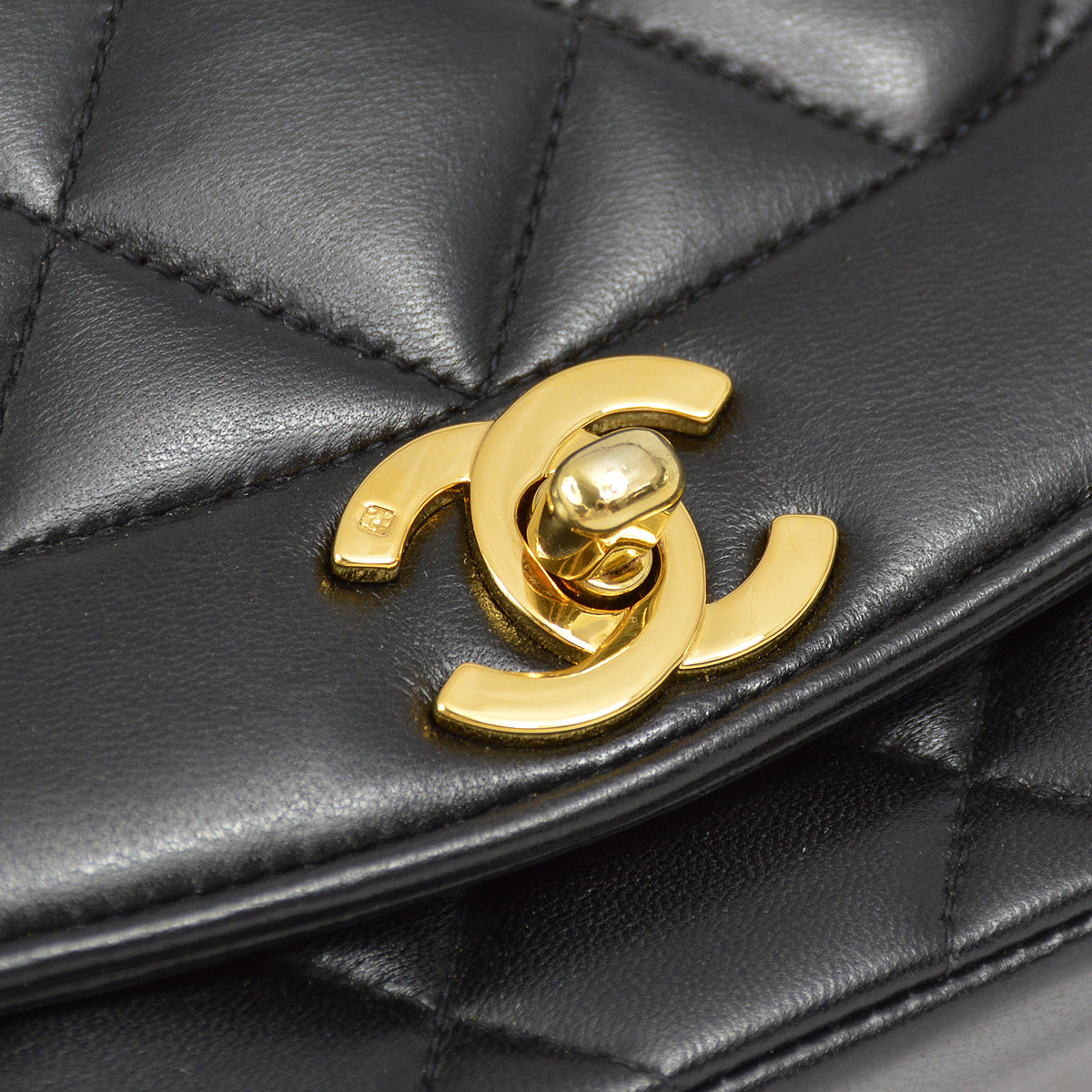 Chanel Small Lambskin Black Shoulder Bag