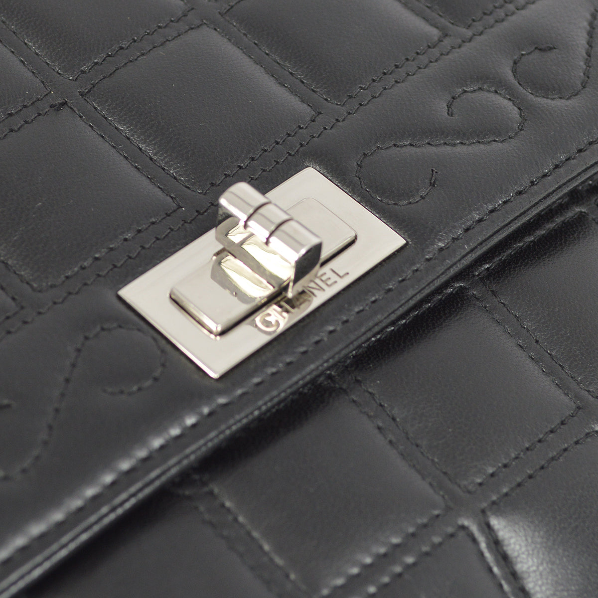 Chanel Lambskin Black Shoulder Bag