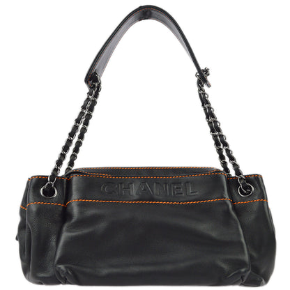 Chanel Lambskin Black Shoulder Bag Style 3