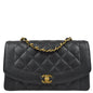 Chanel Black Caviar Medium Diana Shoulder Bag