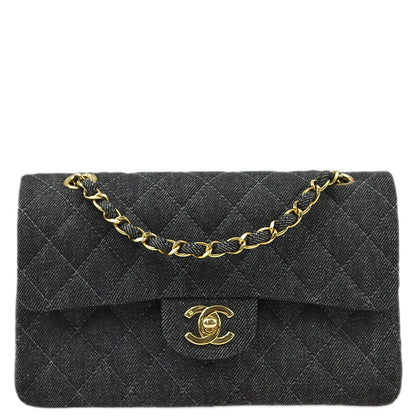Chanel * 1997-1999 Black Small Classic Double Flap Shoulder Bag