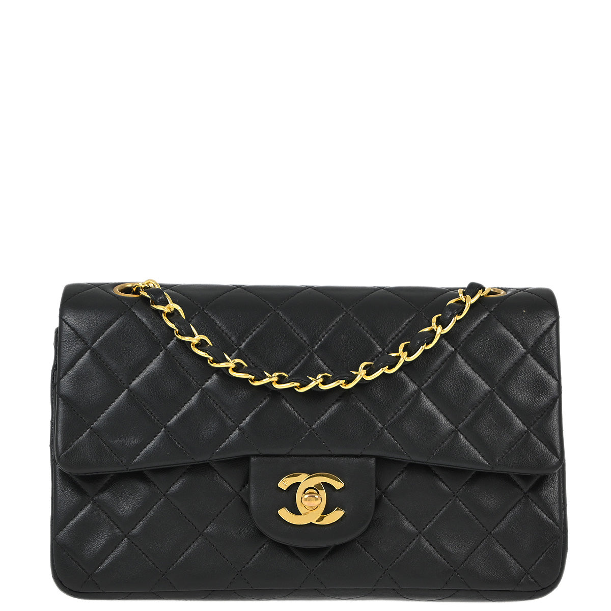 Chanel Flap Small Classic Lambskin Black Shoulder Bag Style 3