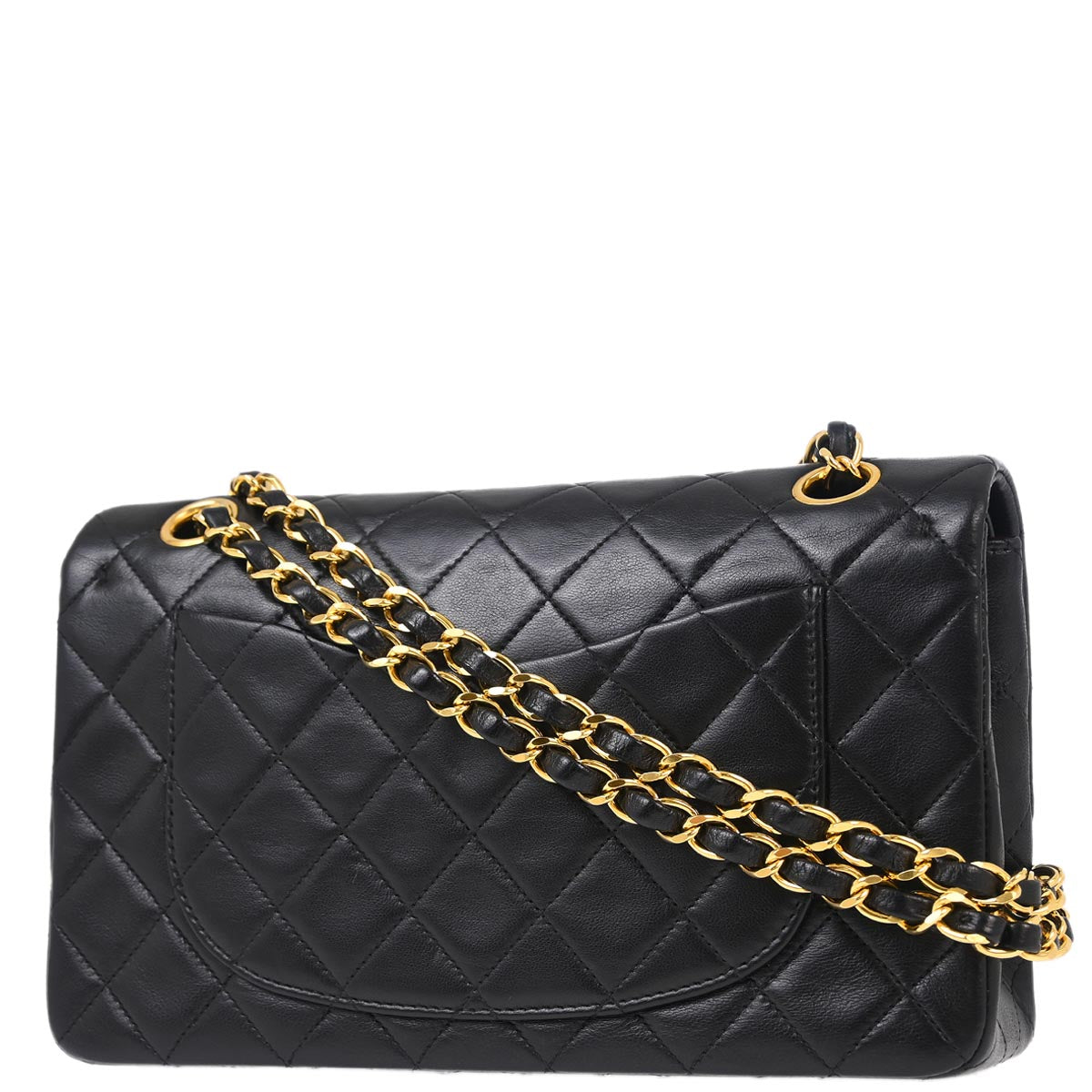 Chanel Flap Small Classic Lambskin Black Shoulder Bag Style 2