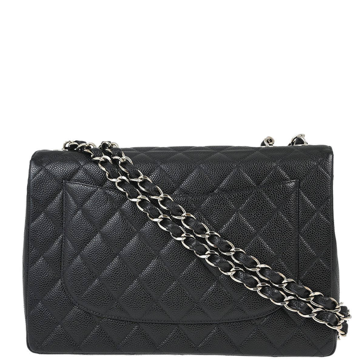 Chanel Classic Flap Caviar Black Shoulder Bag Style 3