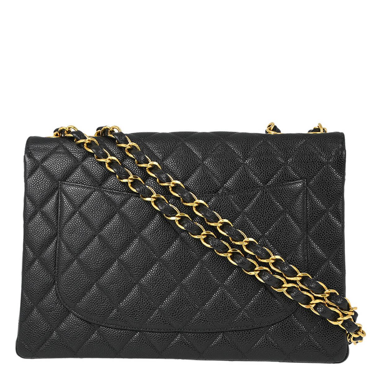 Chanel Classic Flap Caviar Black Shoulder Bag Style 2