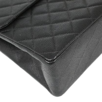 Chanel Classic Flap Caviar Black Shoulder Bag Style 2