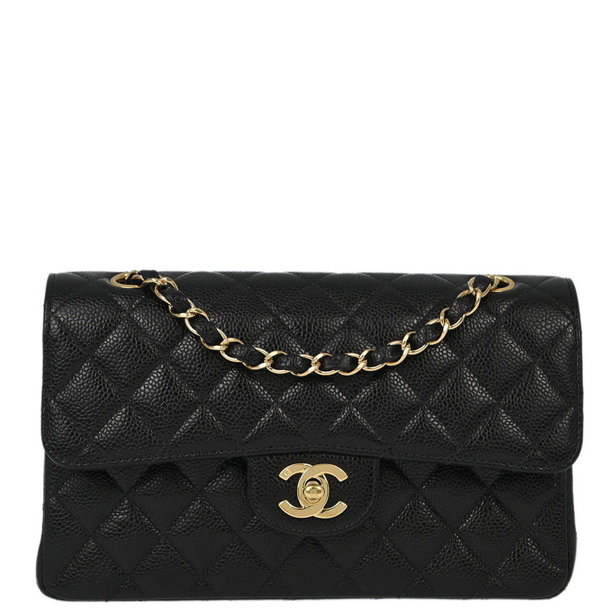 Chanel Flap Small Classic Caviar Black Shoulder Bag Style 3